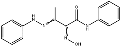 butanamide, 2-(hydroxyimino)-N-phenyl-3-(phenylhydrazono)- Struktur