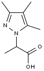 1H-pyrazole-1-acetic acid, alpha,3,4,5-tetramethyl- Struktur