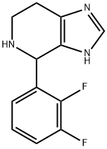 4-(2,3-Difluorophenyl)-4,5,6,7-tetrahydro-3H-imidazo[4,5-c]pyridine Struktur