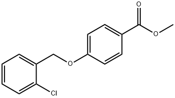 Methyl 4-[(2-chlorobenzyl)oxy]benzoate Struktur