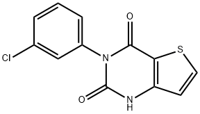 3-(3-Chlorophenyl)thieno[3,2-d]pyrimidine-2,4(1H,3H)-dione Struktur