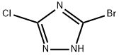 3-Bromo-5-chloro-1H-1,2,4-triazole Struktur