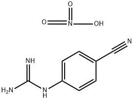 1-(4-Cyanophenyl)guanidine nitrate Struktur