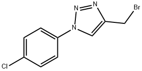 4-(Bromomethyl)-1-(4-chlorophenyl)-1H-1,2,3-triazole Struktur