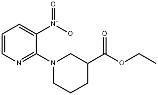 Ethyl 1-(3-nitropyridin-2-yl)piperidine-3-carboxylate Struktur