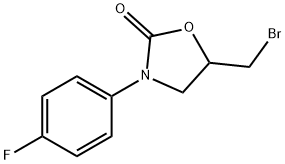 5-(Bromomethyl)-3-(4-fluorophenyl)-1,3-oxazolidin-2-one Struktur