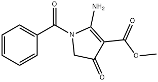 Methyl 2-amino-1-benzoyl-4-oxo-4,5-dihydro-1H-pyrrole-3-carboxylate Struktur