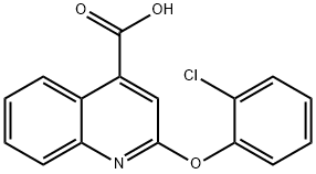 2-(2-Chlorophenoxy)quinoline-4-carboxylic acid Struktur