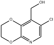 (7-Chloro-2,3-dihydro-[1,4]dioxino-[2,3-b]pyridin-8-yl)methanol Struktur