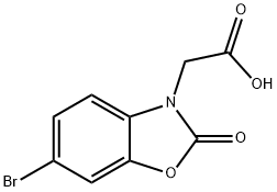 (6-Bromo-2-oxo-1,3-benzoxazol-3(2H)-yl)acetic acid Struktur