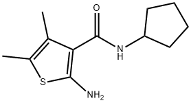 2-AMINO-N-CYCLOPENTYL-4,5-DIMETHYLTHIOPHENE-3-CARBOXAMIDE Struktur