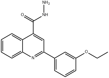 2-(3-ETHOXYPHENYL)QUINOLINE-4-CARBOHYDRAZIDE Struktur