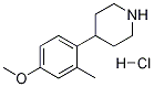 4-(4-METHOXY-2-METHYLPHENYL)PIPERIDINEHYDROCHLORIDE Struktur