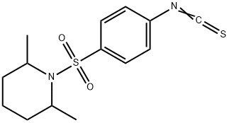 1-[(4-ISOTHIOCYANATOPHENYL)SULFONYL]-2,6-DIMETHYLPIPERIDINE Struktur