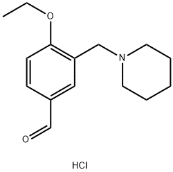 4-ETHOXY-3-PIPERIDIN-1-YLMETHYL-BENZALDEHYDEHYDROCHLORIDE Struktur