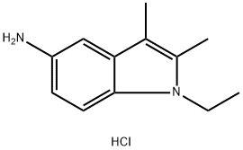 1-ETHYL-2,3-DIMETHYL-1H-INDOL-5-YLAMINEHYDROCHLORIDE Struktur