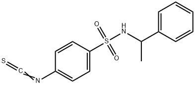 4-ISOTHIOCYANATO-N-(1-PHENYLETHYL)BENZENESULFONAMIDE Struktur