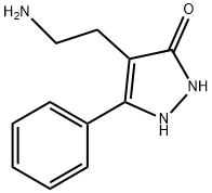 4-(2-AMINOETHYL)-5-PHENYL-1,2-DIHYDRO-3H-PYRAZOL-3-ONE Struktur