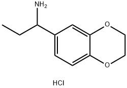 1-(2,3-Dihydro-benzo[1,4]dioxin-6-yl)-propylaminehydrochloride Struktur