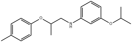 3-Isopropoxy-N-[2-(4-methylphenoxy)propyl]aniline Struktur