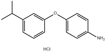 4-(3-Isopropylphenoxy)aniline hydrochloride Struktur