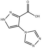 4-(4H-1,2,4-Triazol-4-yl)-1H-pyrazole-3-carboxylic acid Struktur