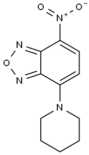 4-Nitro-7-piperidin-1-yl-2,1,3-benzoxadiazole Struktur