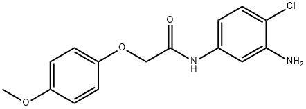 N-(3-Amino-4-chlorophenyl)-2-(4-methoxyphenoxy)-acetamide Struktur