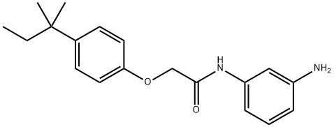 N-(3-Aminophenyl)-2-[4-(tert-pentyl)phenoxy]-acetamide Struktur