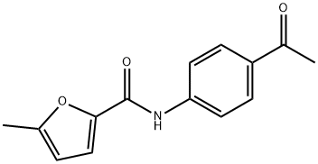 N-(4-Acetylphenyl)-5-methyl-2-furamide Struktur