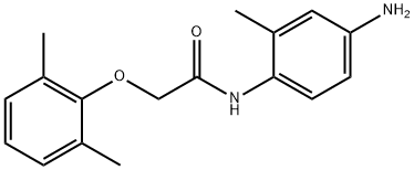 N-(4-Amino-2-methylphenyl)-2-(2,6-dimethylphenoxy)acetamide Struktur