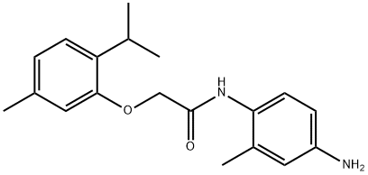 N-(4-Amino-2-methylphenyl)-2-(2-isopropyl-5-methylphenoxy)acetamide Struktur