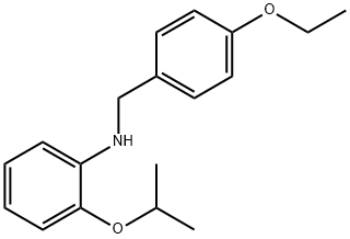 N-(4-Ethoxybenzyl)-2-isopropoxyaniline Struktur