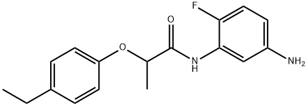 N-(5-Amino-2-fluorophenyl)-2-(4-ethylphenoxy)-propanamide Struktur