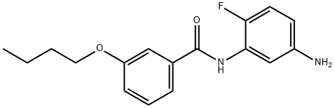 N-(5-Amino-2-fluorophenyl)-3-butoxybenzamide Struktur