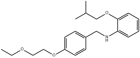 N-[4-(2-Ethoxyethoxy)benzyl]-2-isobutoxyaniline Struktur