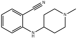 2-[(1-methylpiperidin-4-yl)amino]benzonitrile Struktur