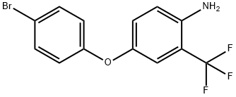 4-(4-bromophenoxy)-2-(trifluoromethyl)aniline Struktur