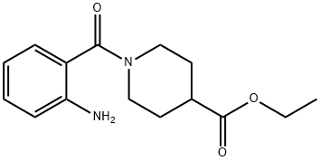 ethyl 1-[(2-aminophenyl)carbonyl]piperidine-4-carboxylate Struktur