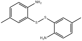 2-[(2-amino-5-methylphenyl)dithio]-4-methylaniline Struktur