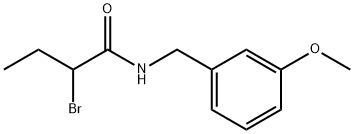 2-bromo-N-(3-methoxybenzyl)butanamide Struktur