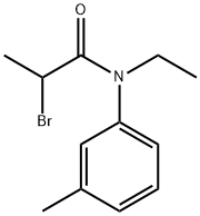 2-bromo-N-ethyl-N-(3-methylphenyl)propanamide Struktur