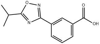 3-(5-isopropyl-1,2,4-oxadiazol-3-yl)benzoic acid Struktur