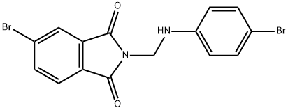 5-bromo-2-{[(4-bromophenyl)amino]methyl}-1H-isoindole-1,3(2H)-dione Struktur