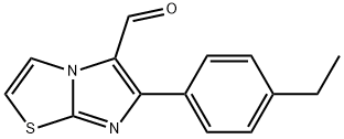 6-(4-ethylphenyl)imidazo[2,1-b][1,3]thiazole-5-carbaldehyde Struktur