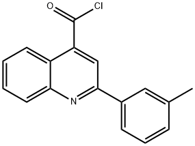 2-(3-methylphenyl)quinoline-4-carbonyl chloride Struktur