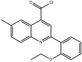 2-(2-ethoxyphenyl)-6-methylquinoline-4-carbonyl chloride Struktur