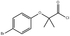 2-(4-bromophenoxy)-2-methylpropanoyl chloride Struktur