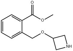 Methyl 2-[(3-azetidinyloxy)methyl]benzoate Struktur