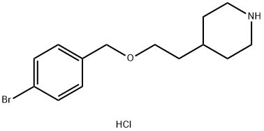 4-{2-[(4-Bromobenzyl)oxy]ethyl}piperidinehydrochloride Struktur